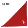 Schecker - Besticktes Weihnachts-Halstuch Rentier + Name [50cm - Rot]