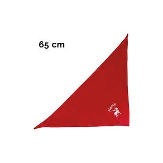 Schecker - Besticktes Weihnachts-Halstuch Rentier + Name [65cm - Rot]