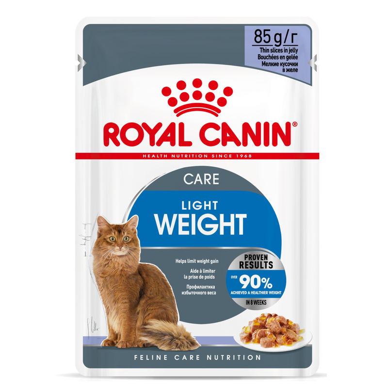 ROYAL CANIN ULTRA LIGHT in Gelee Nassfutter für zu Übergewicht neigenden Katzen 12 x 85g