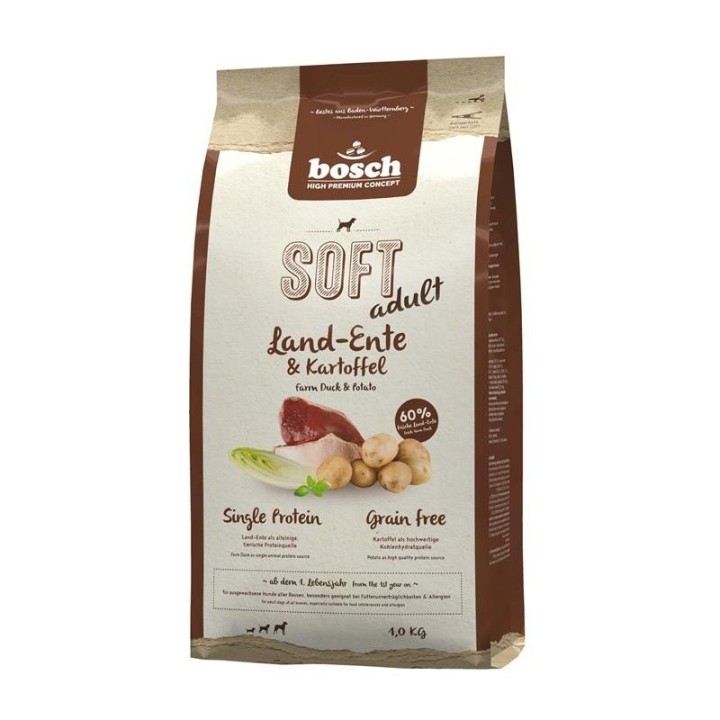 BOSCH SOFT Adult Land-Ente &amp, Kartoffel 1 kg