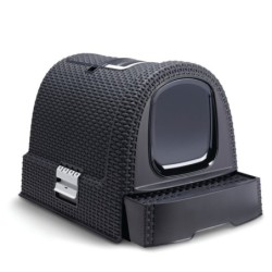 CURVER Katzentoilette 38,5 x 40 x 51 cm grau Rattan