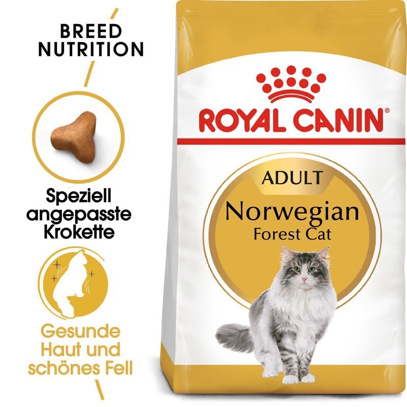 ROYAL CANIN Norwegian Forest Cat Adult Trockenfutter für Norwegische Waldkatzen 2 kg