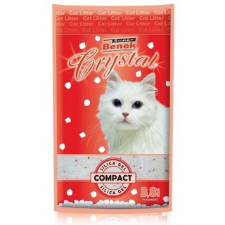 BENEK Super crystal compact 3.8 l Katzenstreu Star Dust