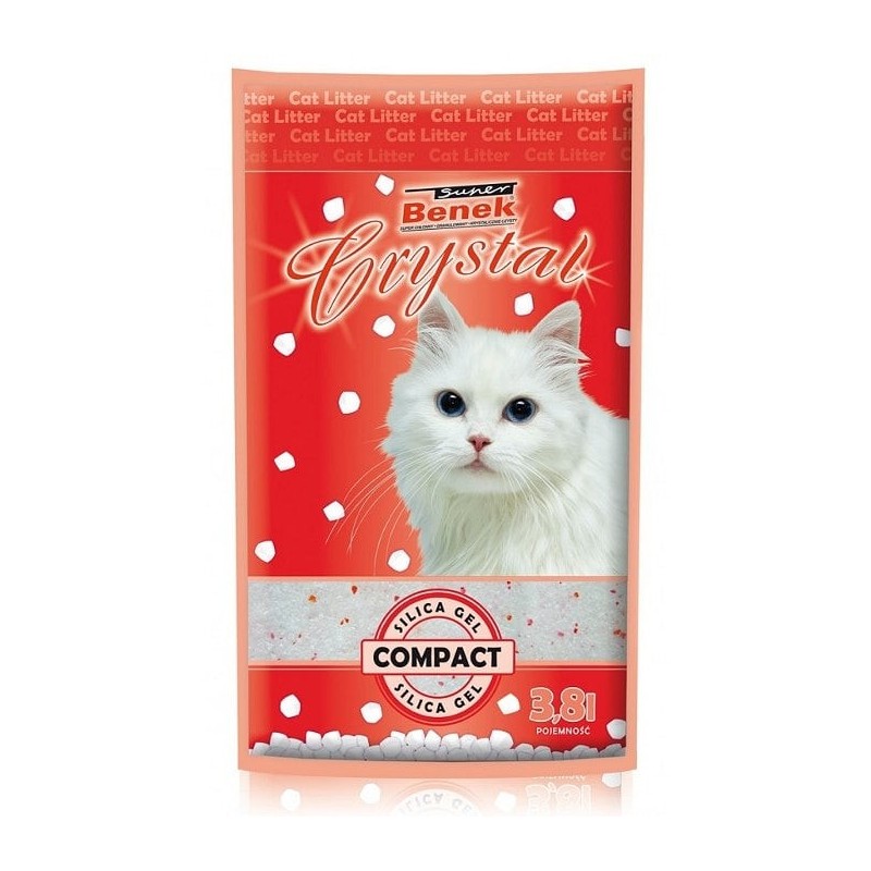 BENEK Super crystal compact 3.8 l Katzenstreu Star Dust