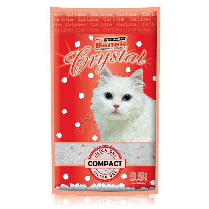 BENEK Super crystal compact 3.8 l Katzenstreu Star Dust