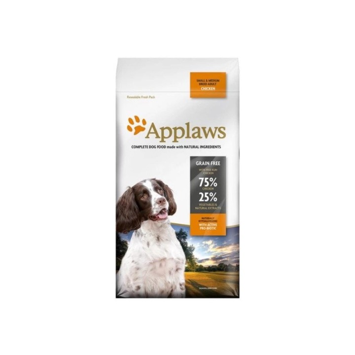 APPLAWS Dog Adult Small &amp, Medium Breed Chicken 2kg mit Huhn für Hunde kleiner und mittlerer Rassen