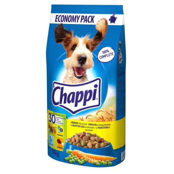 Chappi mit Geflügel und Gemüse 9 kg