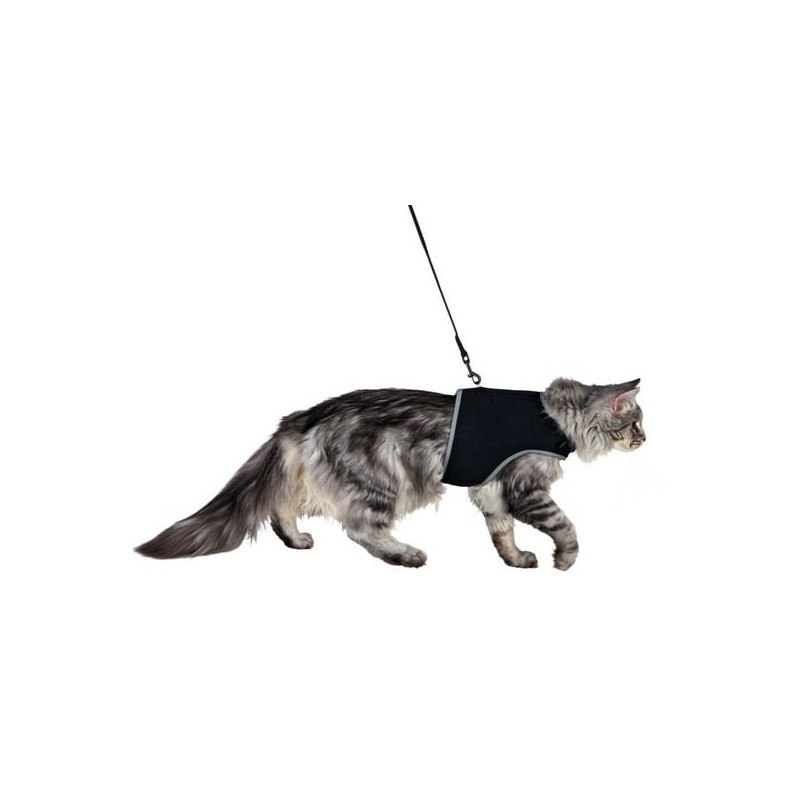 TRIXIE Softgeschirr mit Leine 36–54 cm