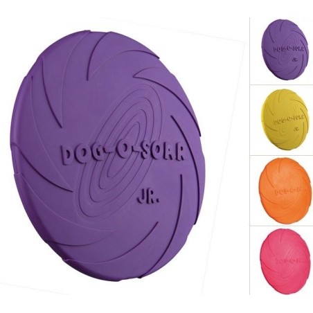 TRIXIE Dog Disc, Naturgummi, schwimmt ø 24 cm