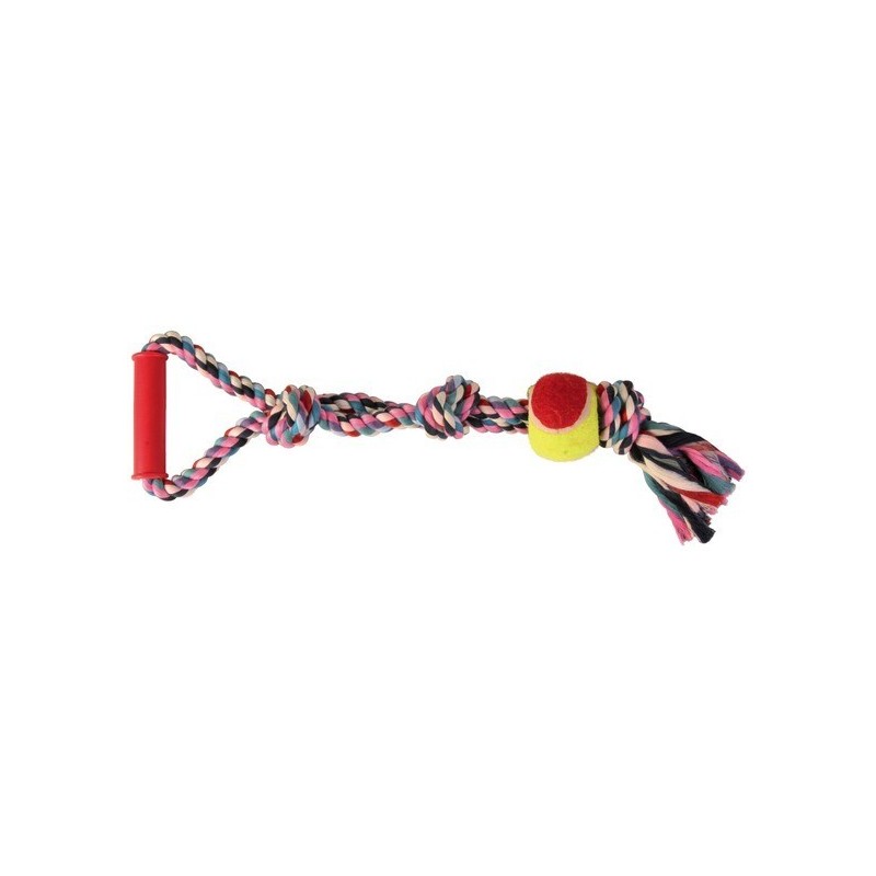 TRIXIE Spieltau mit Tennisball ø 6 cm/50 cm