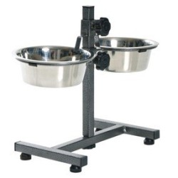TRIXIE Verstellbarer Ständer mit 2X1,8 l Schalen