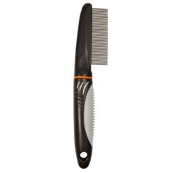 TRIXIE Feiner Kamm mit Anti-Rutsch-Griff 22 cm