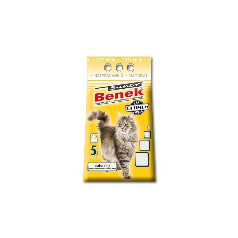 BENEK Super Optimum Katzenstreu Natural 5l