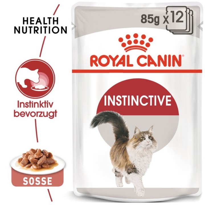 ROYAL CANIN INSTINCTIVE Katzenfutter nass in Soße 12 x 85 g