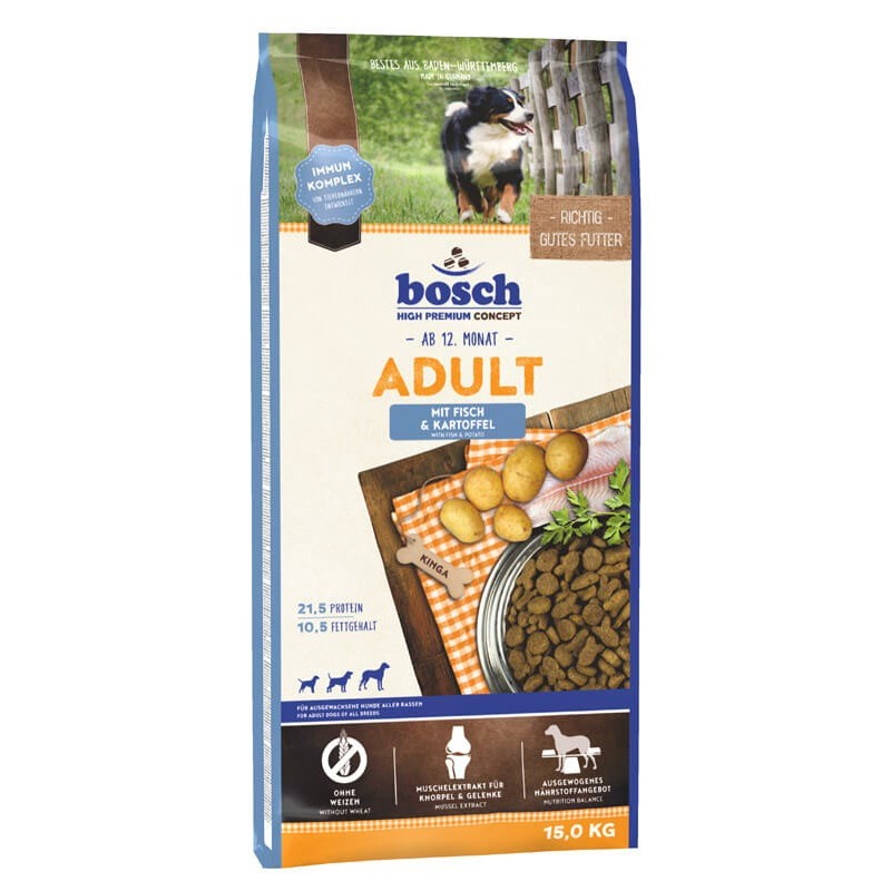 BOSCH Adult mit Fisch &amp, Kartoffel 15 kg