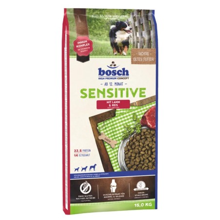 BOSCH Sensitive mit Lamm &amp, Reis 15 kg