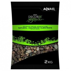 AQUAEL Mehrfarbiger Naturkies 5-10 mm 2kg