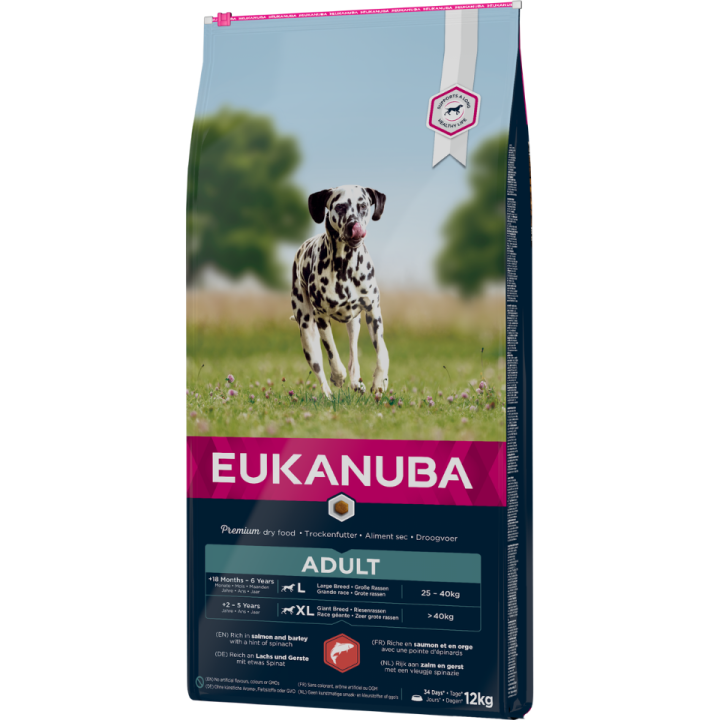 EUKANUBA Adult Salmon &amp, Rice All Breeds 12 kg