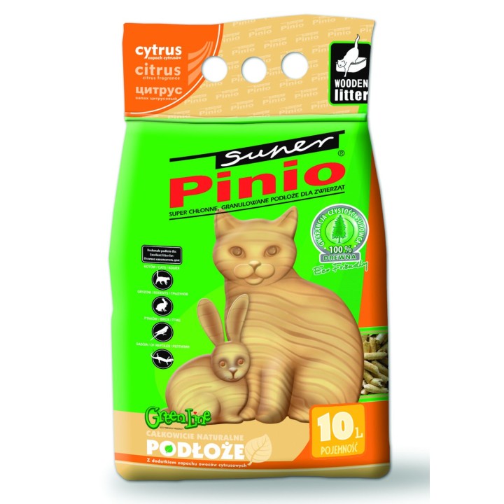 BENEK Super Pinio Katzenstreu Zitrus 10 l