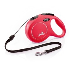 FLEXI Leine New Classic M Schnur 8 m Rot Bis zu 20 kg