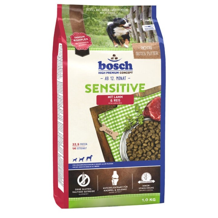 BOSCH Sensitive mit Lamm &amp, Reis 1 kg