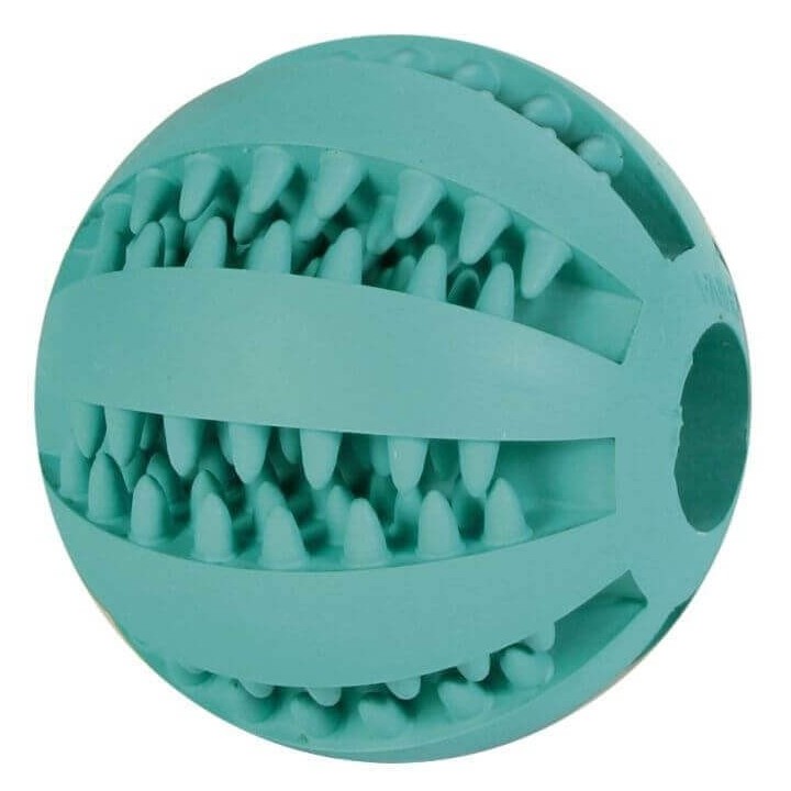 TRIXIE Mintfresh Rugbyball, Naturgummi 6 cm