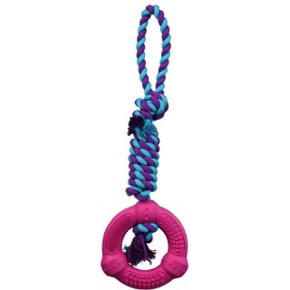 TRIXIE Spieltau mit Ring, Naturgummi ø 12 cm/41 cm