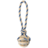 TRIXIE Spieltau mit Ball, Naturgummi ø 7 cm/24 cm