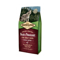 CARNILOVE Cat Hairball Control Duck &amp, Pheasant 2kg