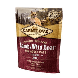 CARNILOVE Cat Adult Sterilised Lamb &amp, Wild Boar 400 g