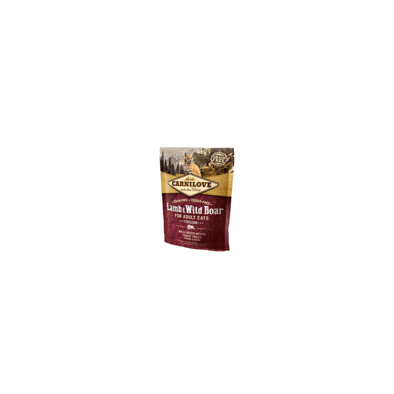 CARNILOVE Cat Adult Sterilised Lamb &amp, Wild Boar 400 g