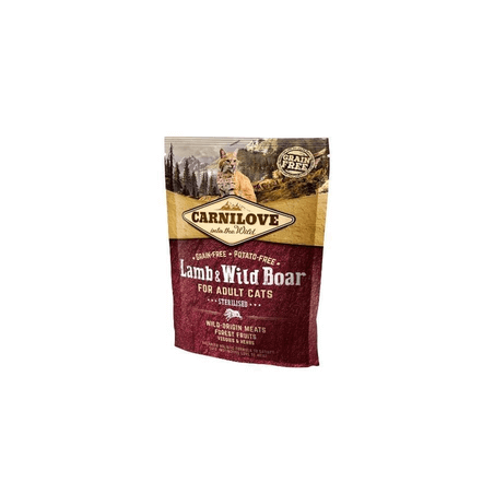 CARNILOVE Cat Adult Sterilised Lamb &amp, Wild Boar 400 g