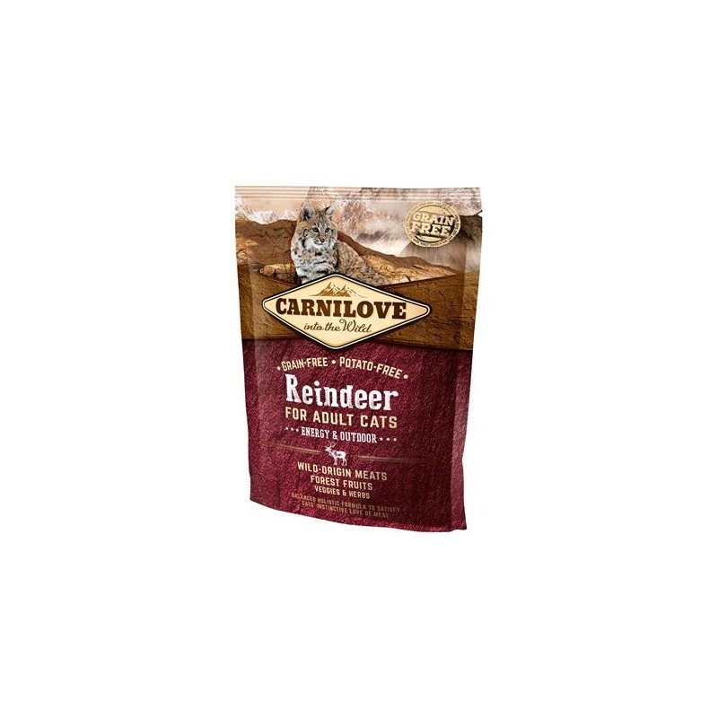 CARNILOVE Cat Energy &amp, Outdoor Renifer 400 g