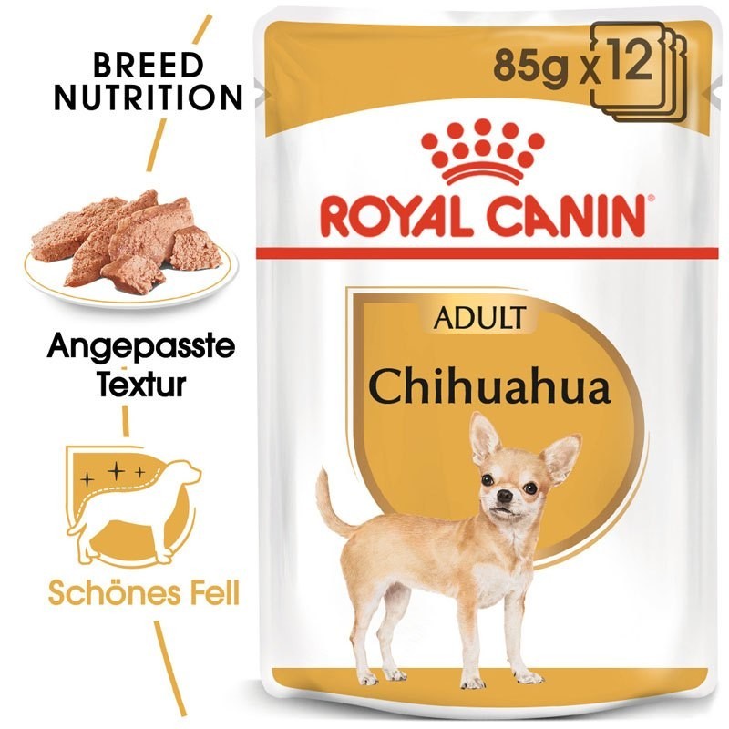 ROYAL CANIN Chihuahua Adult Hundefutter nass in Soße 12 x 85 g