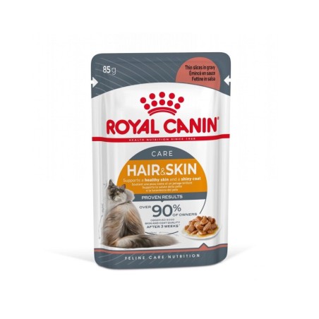 ROYAL CANIN Hair&amp,Skin in Soße, Nassfutter in Soße für ausgewachsene Katzen