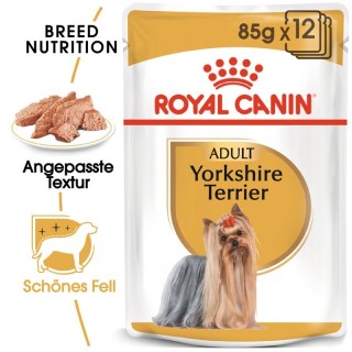 ROYAL CANIN Yorkshire Terrier Adult Hundefutter nass Mousse 12 x 85 g