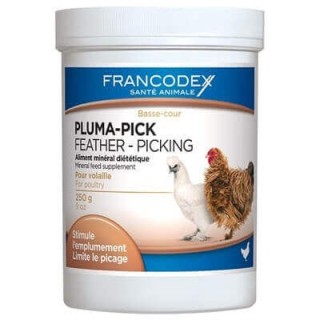 FRANCODEX Pluma-Pick Präparat für ein ausgewogenes Wachstum von Geflügelfedern 400g