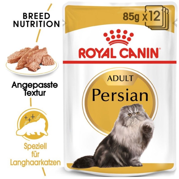 ROYAL CANIN Persian Adult Katzenfutter nass für Perser-Katzen 12 x 85g