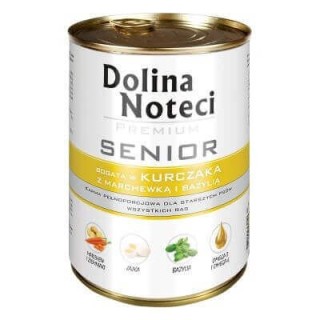 DOLINA NOTECI Premium Senior Huhn mit Karotten und Basilikum 400g