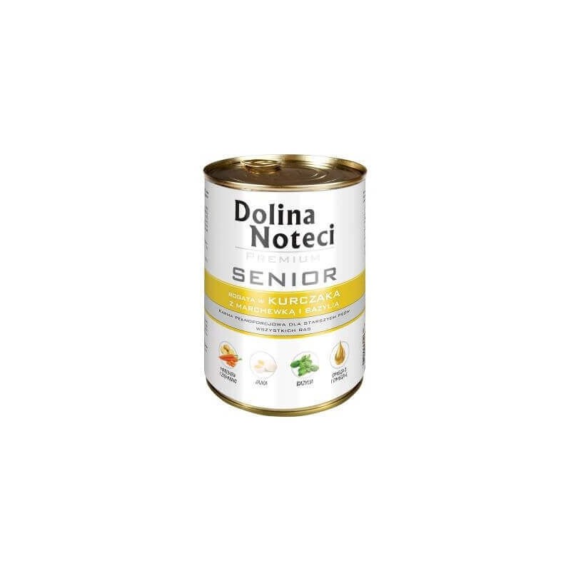 DOLINA NOTECI Premium Senior Huhn mit Karotten und Basilikum 400g