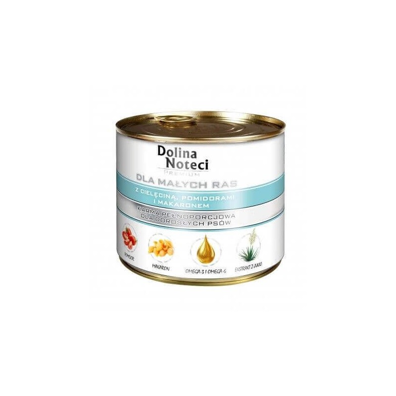 DOLINA NOTECI Premium kleine Rennen mit Kalbfleisch, Tomaten und Nudeln 185g