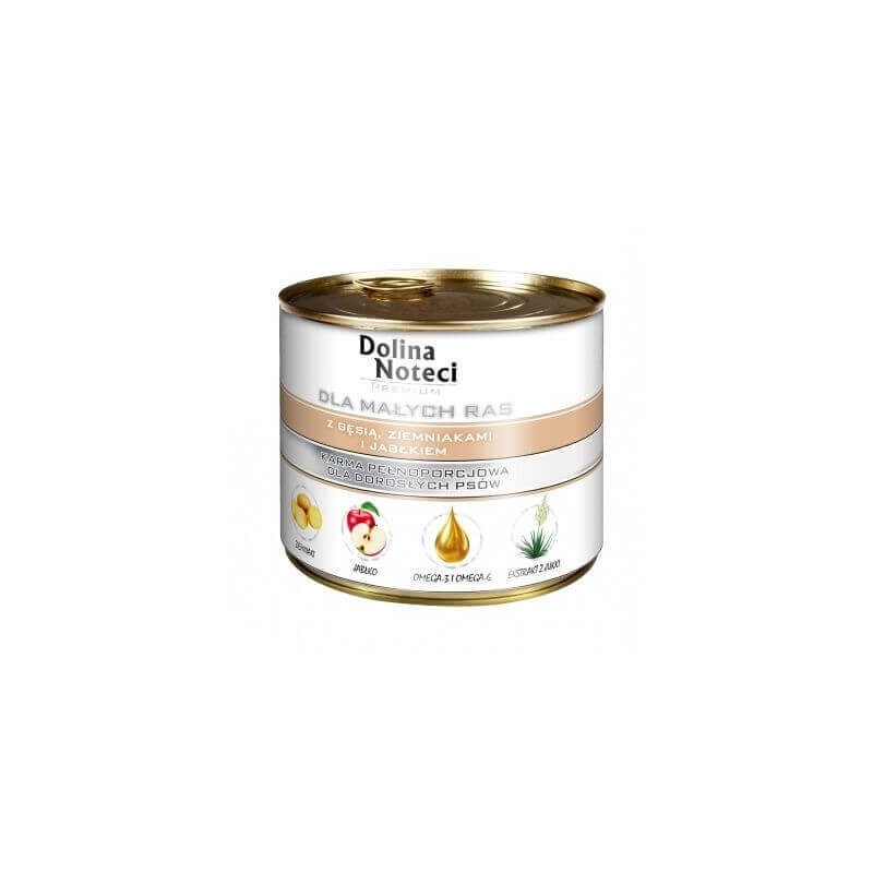 DOLINA NOTECI Premium kleine Rennen mit Gans, Kartoffeln und Apfel 185g