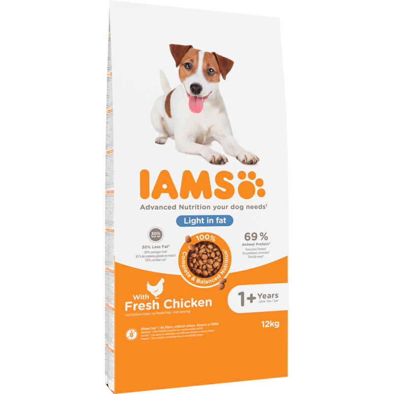 IAMS for Vitality fettarm mit frischem Huhn 12 kg