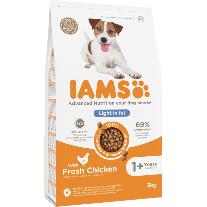 IAMS ProActive Health Adult Light in Fat for Sterilsed/Overweight dogs Chicken 3 kg
