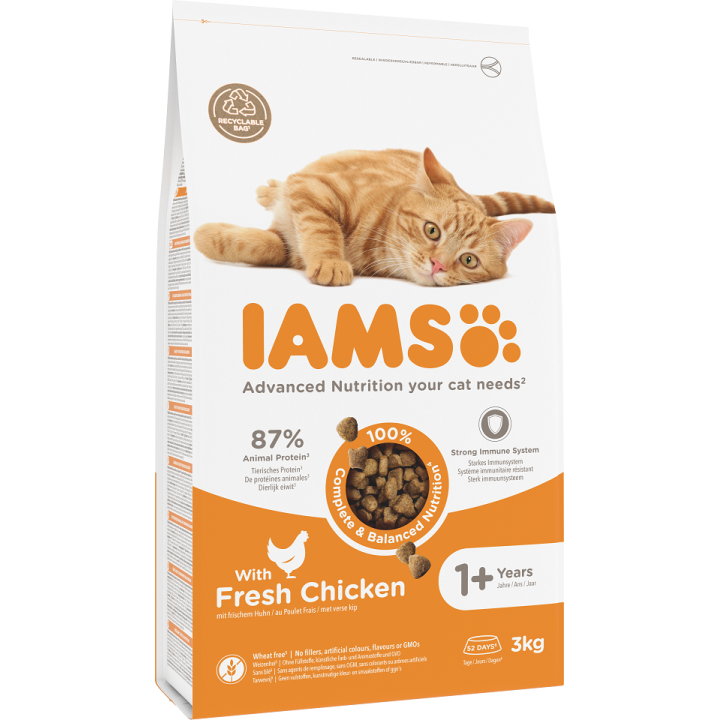 IAMS Cat Adult All Breeds Chicken 3 kg