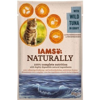 IAMS Naturally Adult Cat with Wild Tuna in Gravy 85 g