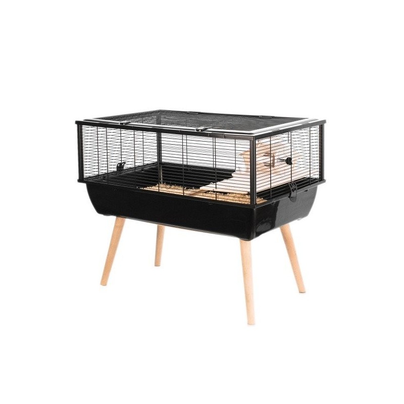 ZOLUX Käfig für Nagetiere 78X48X36 cm H36 szwarz