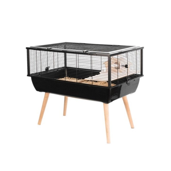 ZOLUX Käfig für Nagetiere 78X48X36 cm H36 szwarz