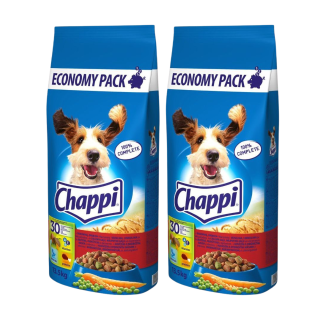 CHAPPI für Hunde mit Rindfleisch, Geflügel und Gemüse 2 x 13.5kg