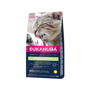 EUKANUBA Cat Hairball Control Adult All Breeds Chicken &amp, Liver 2 kg